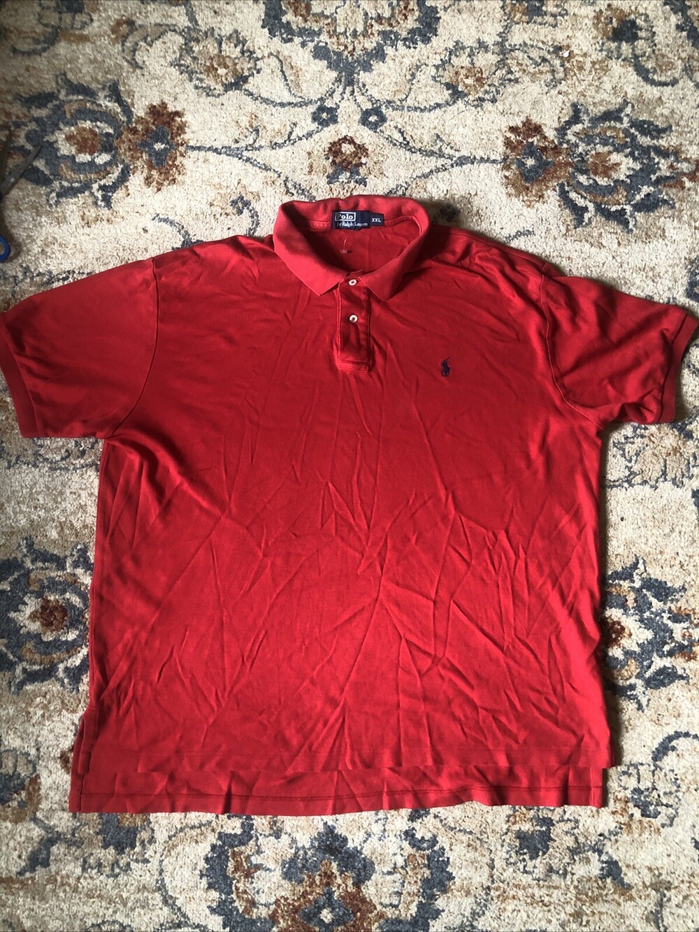 Polo Ralph Lauren Mens Polo Shirt XXL Red Short Sleeve Golf Pony